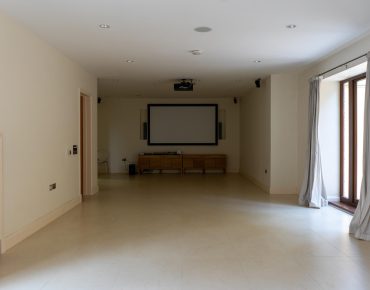 hall with white walls painted by decorators london